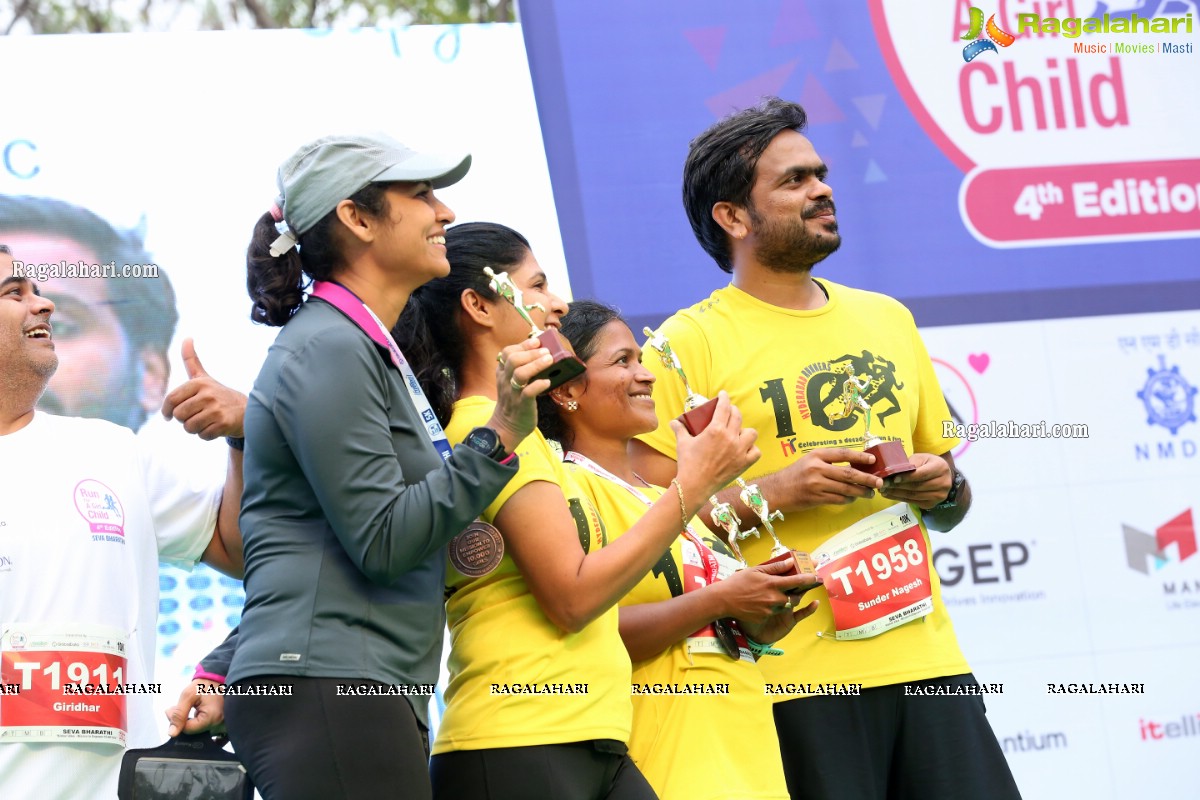 Run For Girl Child by Seva Bharathi at Gachibowli Stadium, Hyderabad