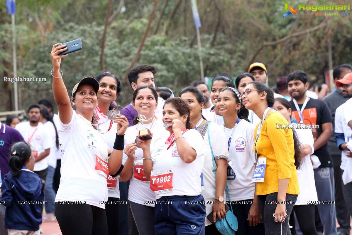 Run For Girl Child by Seva Bharathi at Gachibowli Stadium, Hyderabad