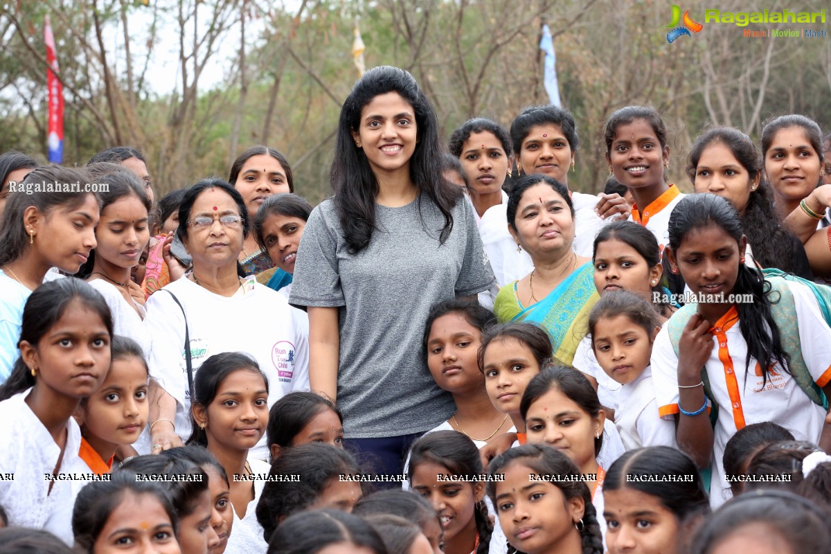 Run For Girl Child by Seva Bharathi at Gachibowli Stadium, Hyderabad