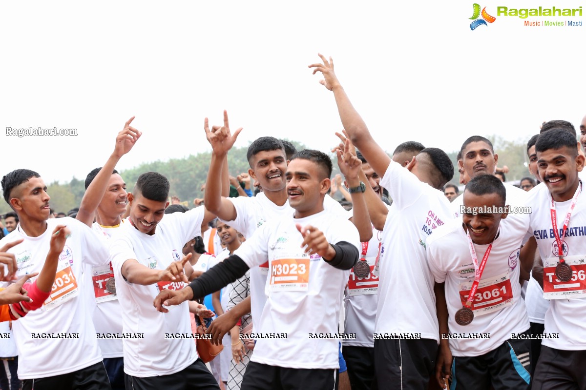 Run For Girl Child by Seva Bharathi at Gachibowli Stadium, Hyderabad