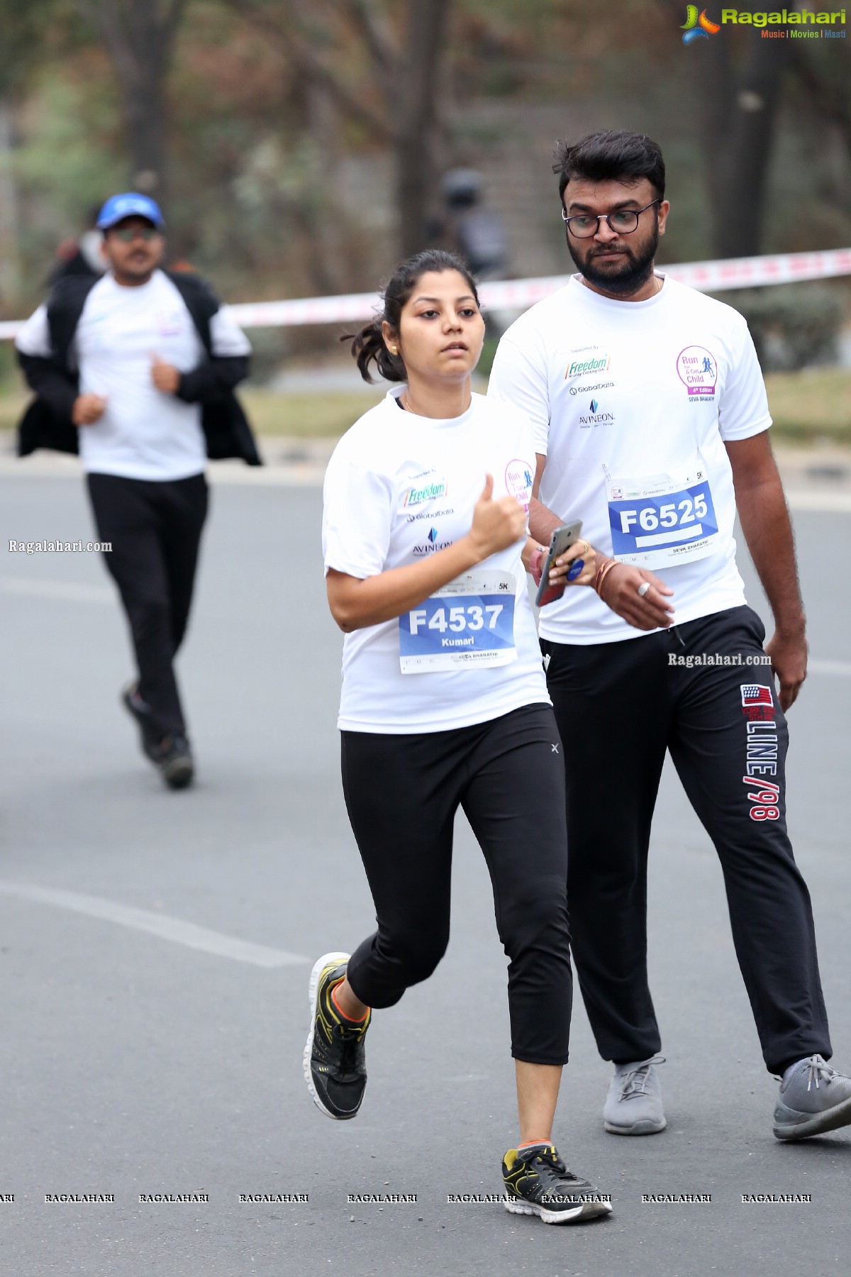 Run For Girl Child by Seva Bharathi at Gachibowli Stadium, Hyderabad