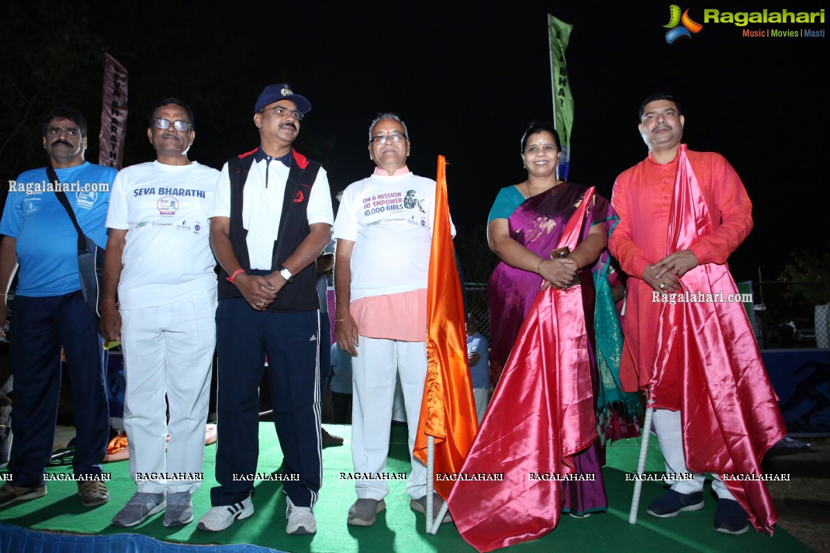 Run For Girl Child by Seva Bharathi at Gachibowli Stadium, Hyderabad