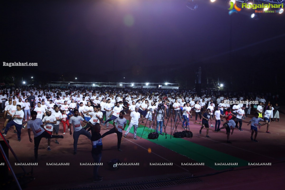 Run For Girl Child by Seva Bharathi at Gachibowli Stadium, Hyderabad