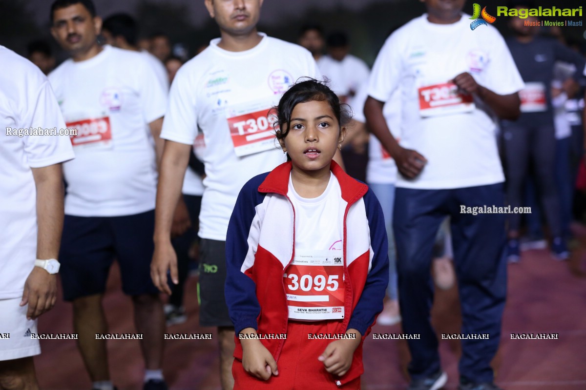 Run For Girl Child by Seva Bharathi at Gachibowli Stadium, Hyderabad