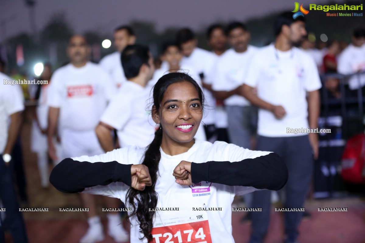 Run For Girl Child by Seva Bharathi at Gachibowli Stadium, Hyderabad