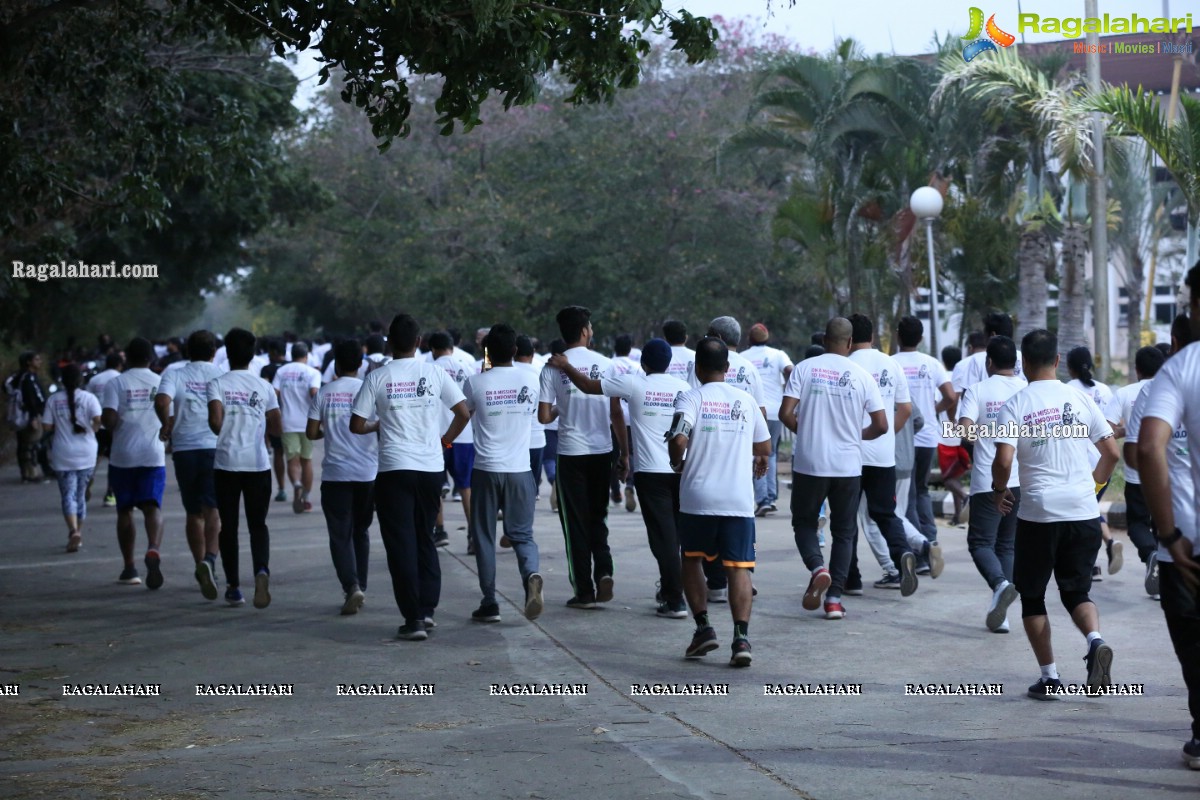 Run For Girl Child by Seva Bharathi at Gachibowli Stadium, Hyderabad