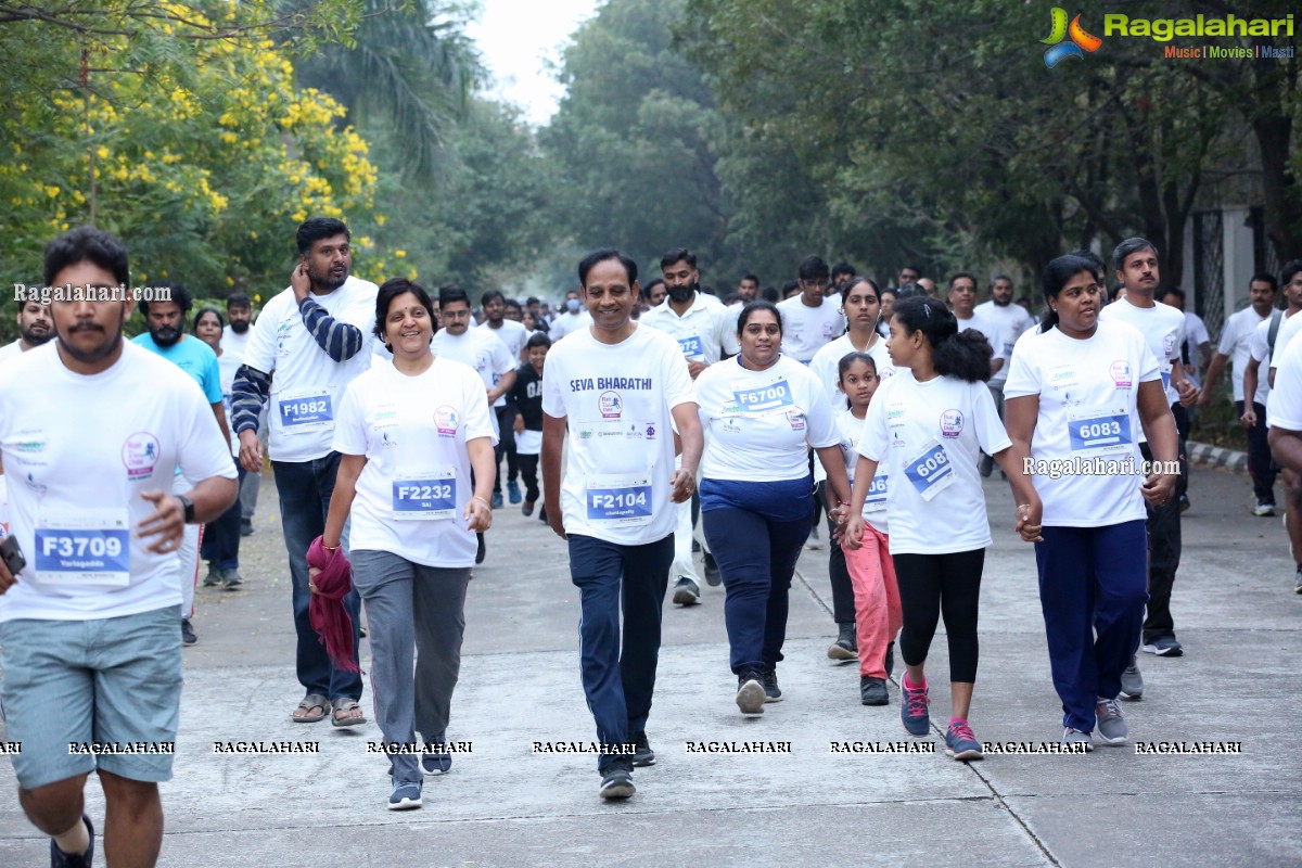 Run For Girl Child by Seva Bharathi at Gachibowli Stadium, Hyderabad