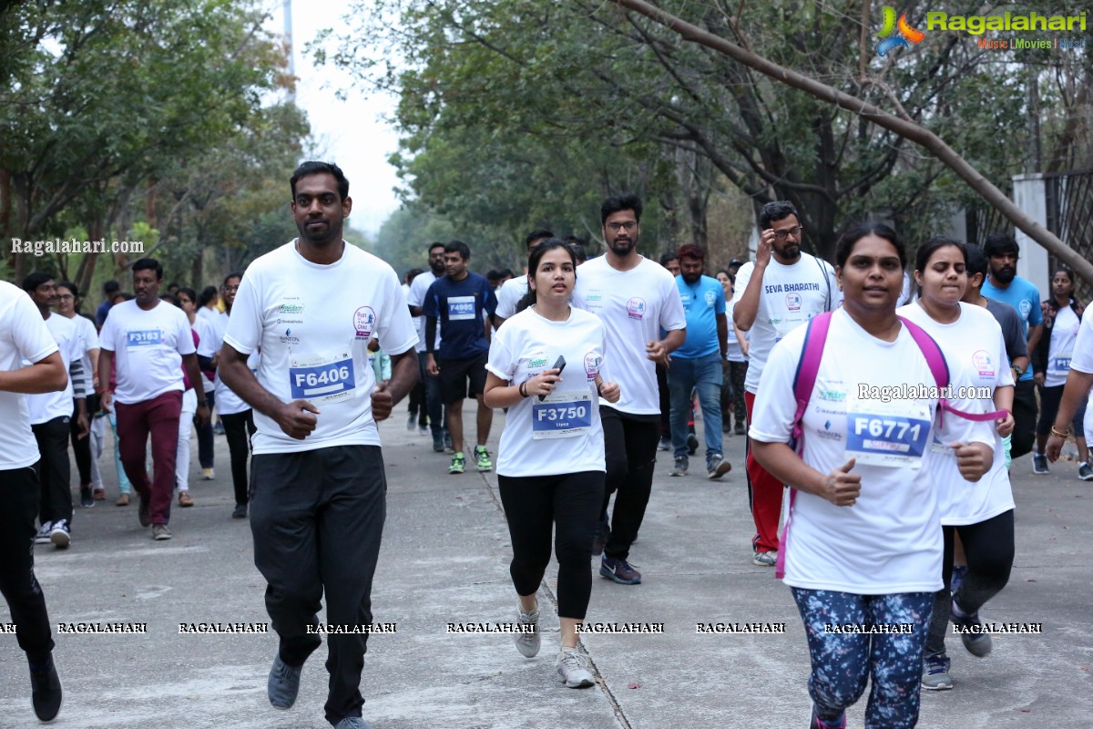 Run For Girl Child by Seva Bharathi at Gachibowli Stadium, Hyderabad