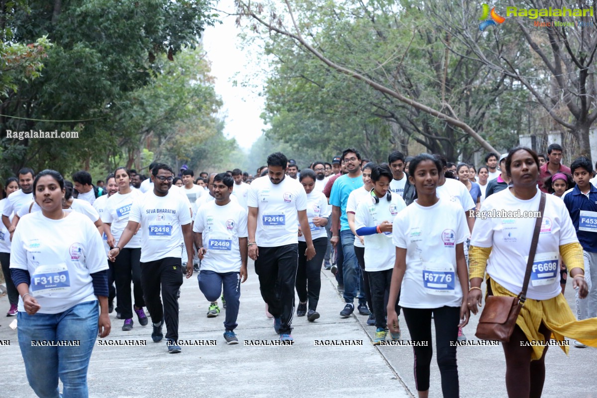 Run For Girl Child by Seva Bharathi at Gachibowli Stadium, Hyderabad