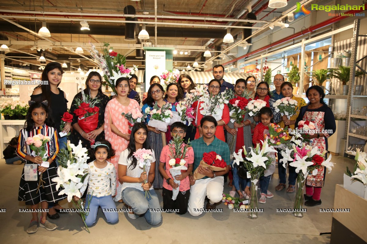 Bouquet making workshop at IKEA Hyderabad