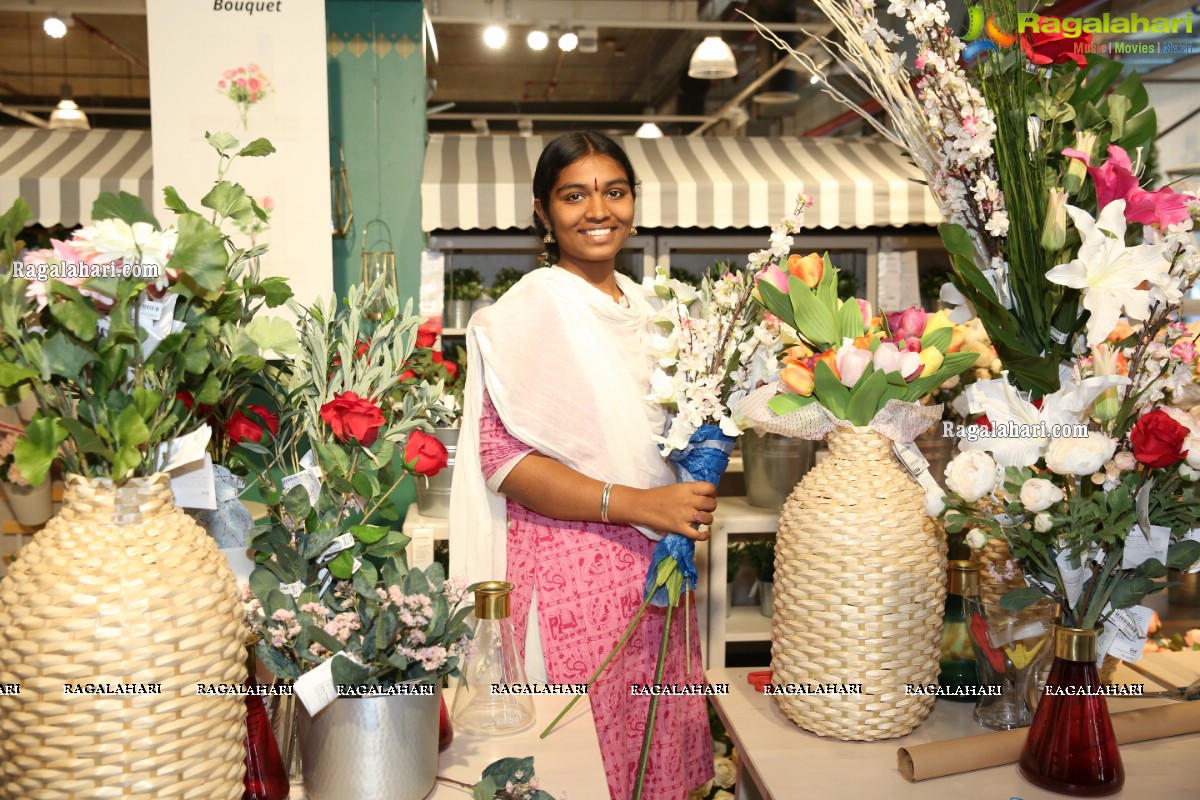 Bouquet making workshop at IKEA Hyderabad