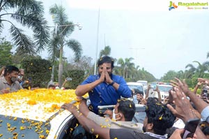 Megastar Chiranjeevi At Rajahmundry For Acharya Shoot