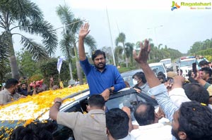 Megastar Chiranjeevi At Rajahmundry For Acharya Shoot