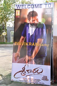 Sreekaram Movie Title Song Launch by Trivikram Srinivas