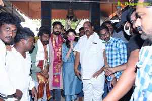 Uppena Movie Team at Annavaram Temple