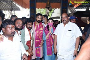 Uppena Movie Team at Annavaram Temple