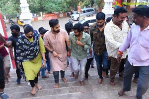 Uppena Movie Team at Annavaram Temple