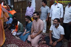 Uppena Movie Team at Annavaram Temple