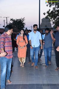 Uppena Movie Team at Warangal Bhadrakali Temple