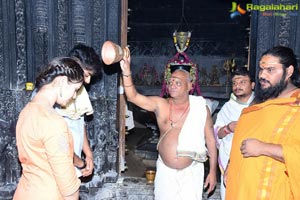 Uppena Movie Team at Warangal Bhadrakali Temple