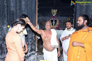 Uppena Movie Team at Warangal Bhadrakali Temple