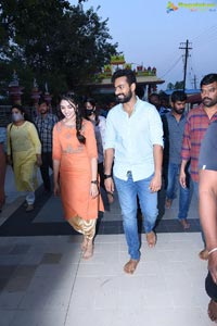 Uppena Movie Team at Warangal Bhadrakali Temple