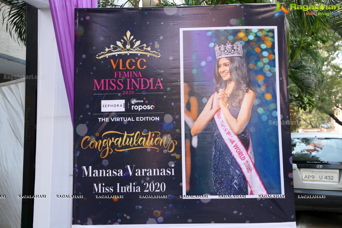 Femina Miss India World 2020 Manasa Varanasi Receives a Grand Welcome at Home