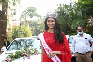 Femina Miss India World 2020 Manasa Varanasi gets Welcome