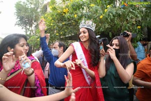 Femina Miss India World 2020 Manasa Varanasi gets Welcome