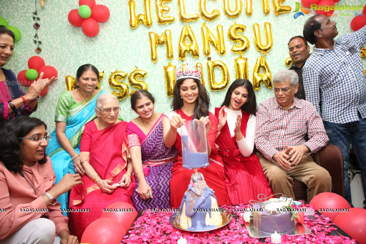 Femina Miss India World 2020 Manasa Varanasi Receives a Grand Welcome at Home