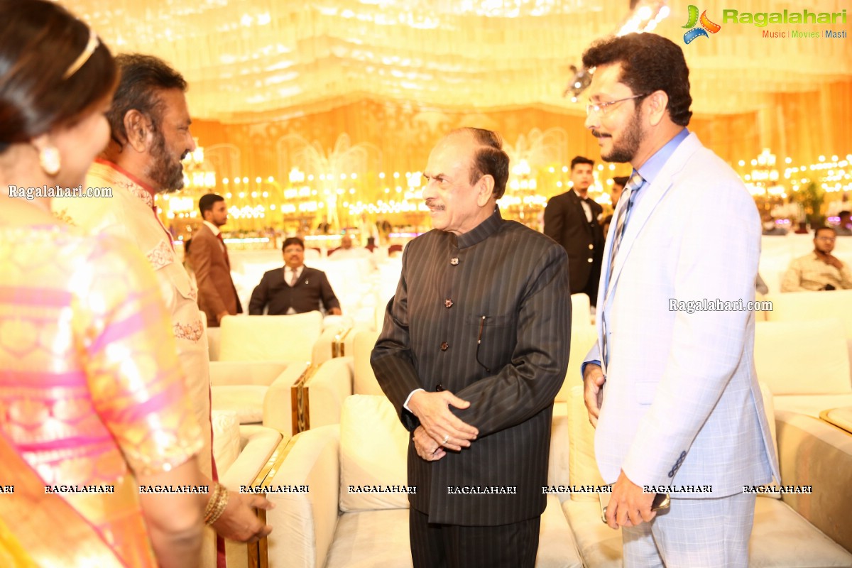 Tollywood Celebs at Telangana Home Minister Mahmood Ali Grand Daughter's Valima at Classic Convention Three