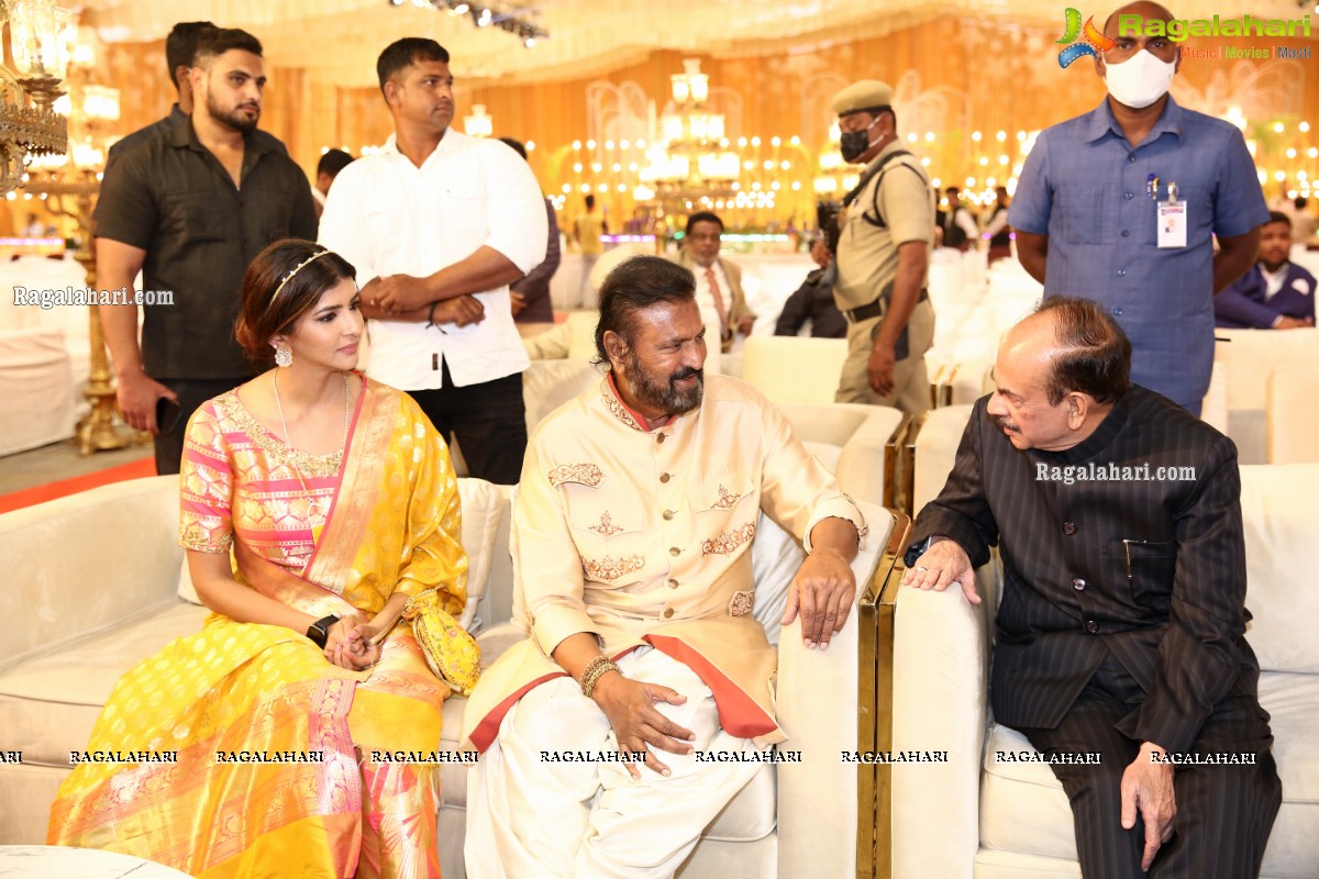 Tollywood Celebs at Telangana Home Minister Mahmood Ali Grand Daughter's Valima at Classic Convention Three