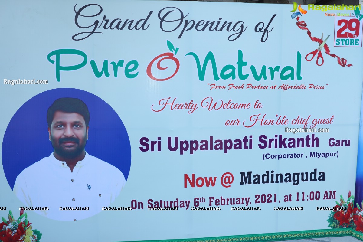 Pure-O-Natural Fruits and Vegetables 29th Outlet Launch