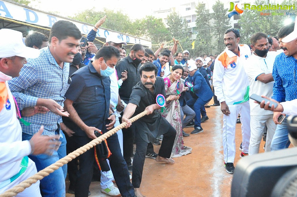 Ram Charan Attends Cyberabad Annual Sports