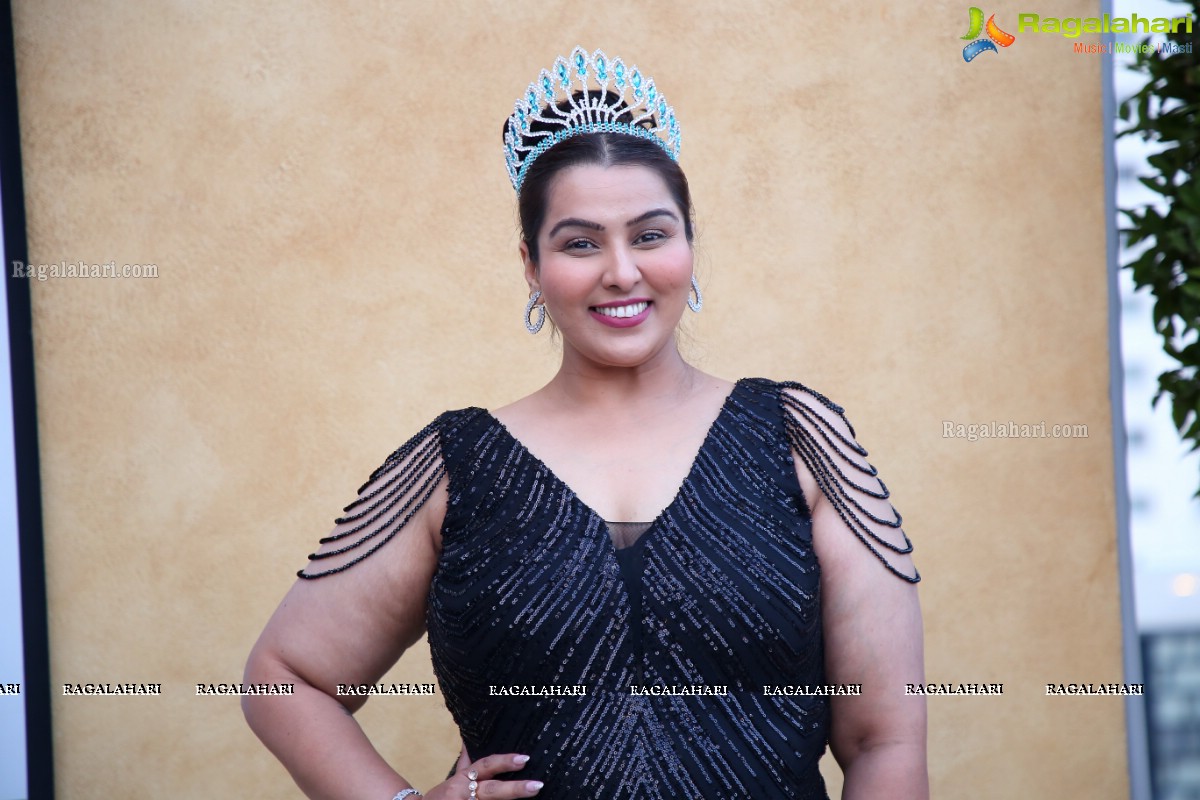 Samaira I Wallani Arranges Success Party On Winning GlammOnn Mrs.India 2021 Plus Size Title at Sundowner, Hyderabad