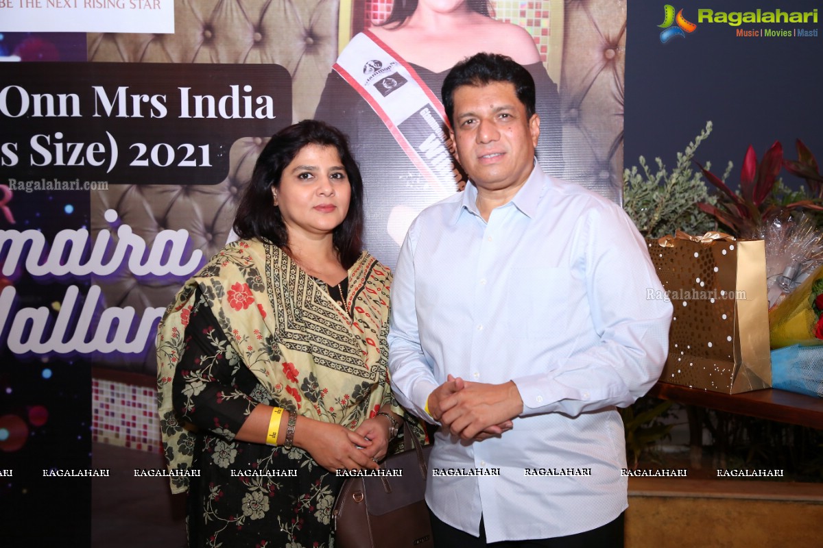 Samaira I Wallani Arranges Success Party On Winning GlammOnn Mrs.India 2021 Plus Size Title at Sundowner, Hyderabad