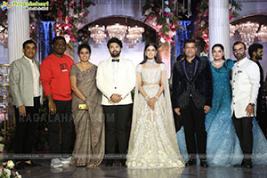 Tollywood Stars at Ashish and Advitha Wedding Reception