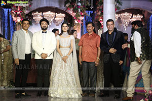 Tollywood Stars at Ashish and Advitha Wedding Reception