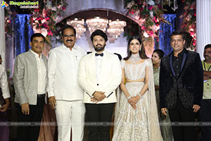 Tollywood Stars at Ashish and Advitha Wedding Reception