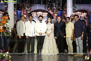 Tollywood Stars at Ashish and Advitha Wedding Reception