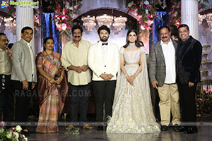 Tollywood Stars at Ashish and Advitha Wedding Reception