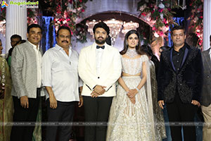 Tollywood Stars at Ashish and Advitha Wedding Reception