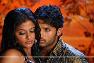 Nithin, Priyamani Poses Hot in Dhrona