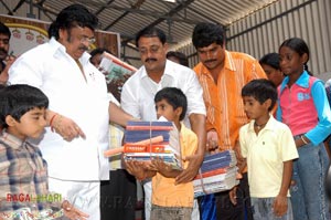 Dasari Donates Books to children of AP Cine & TV Junior Artistes Union Members