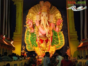 India's Biggest Ganesh Idol by Vizag Defence Academy (44 Feet)