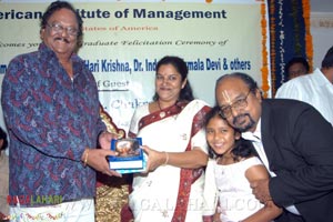 Harikrishna & Krishnam Raju Felicitated with Doctorates From American Institute of Management 