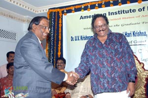 Harikrishna & Krishnam Raju Felicitated with Doctorates From American Institute of Management 