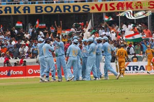 India Vs Australia Cricket Match @ Uppal Stadium - Future Cup