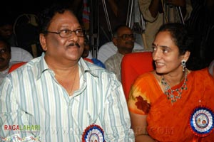 Krishnamraju Felicitated with SV Rangarao Swarnakankanam