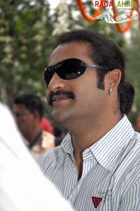 NTR at Allari Naresh-Rajeev Kanakala Film Muhurat